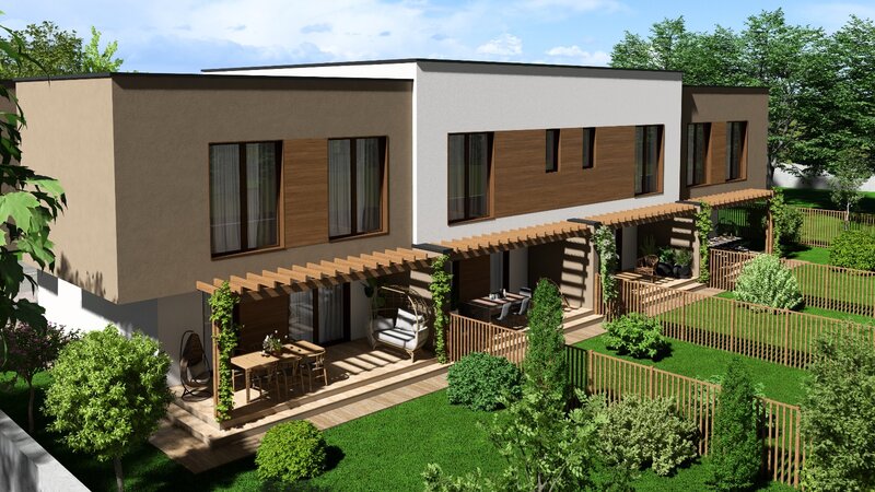 Otopeni, Central, Metrou, comision 0%, vila p+1, 3 si 4 camere, 3 bai,